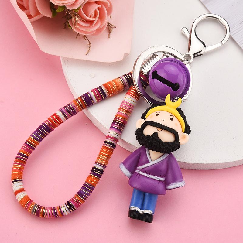 Journey To the West Anime Keychain: Monkey King & Pig Bajie Pendant for Backpacks