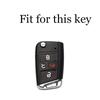 4 Buttons ABS Car Key Case Cover Shell for VW Volkswagen Golf 7 MK7 Tiguan MK2 for Seat Ateca Leon FR Ibiza for Skoda Octavia