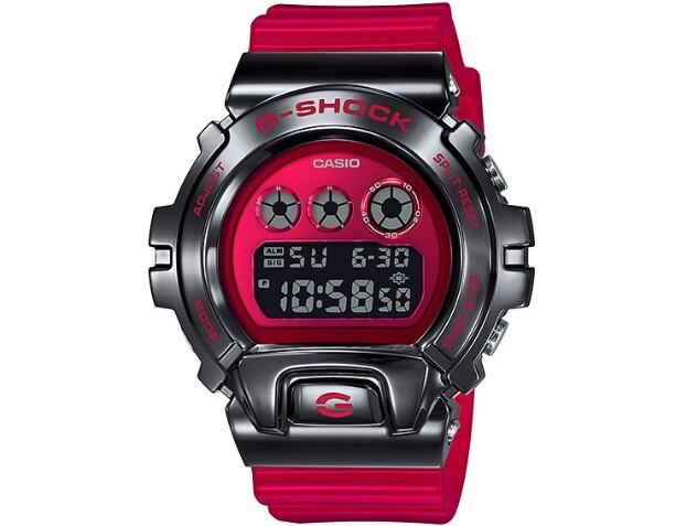 Casio Металлический безель x Красный скелет G-SHOCK GM-6900B-4JF