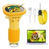 Цифровой микроскоп Ahalfcit для детей - 2-дюймовый IPS HD-экран с 1000-кратным увеличением, Ручная/карманная USB-камера-микроскоп, Совместим с ПК, Наука