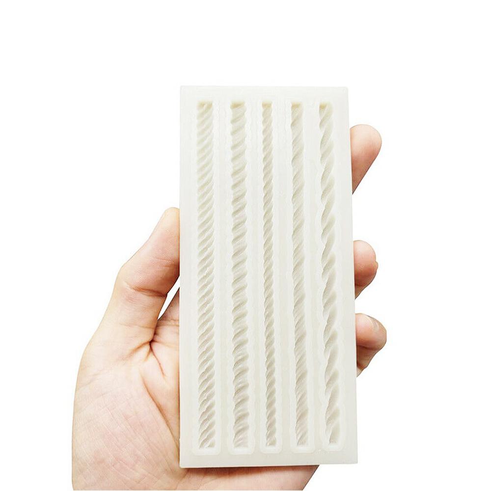 Веревка силиконовая форма жемчужная/цепная форма для помадки формы для кексов/десертов/тортов украшения рождественские новые плетеные кружевные формы