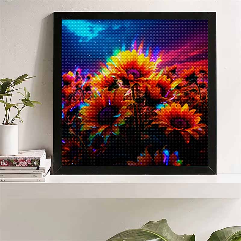 Новое поступление 5D DIY Полная круглая алмазная живопись "Подсолнух" Вышивка крестом Домашний декор Подарок