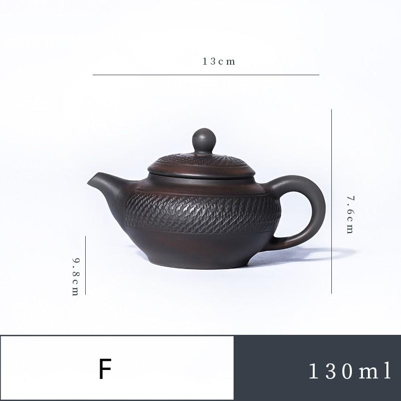 Фиолетовый керамический горшок Цзяньшуй Керамический чайник Кунг-фу Чайник ручной работы Чайник для заваривания чая Чайный сервиз Маленький чайник Чайник