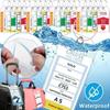 5 шт. Держатель для багажной бирки круизного лайнера Водонепроницаемая молния Прозрачный Толстый ПВХ Пластиковый Аксессуар Металлическое кольцо из нержавеющей стали Круизы Путешествия