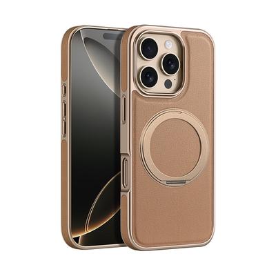 Подходит для Apple 16PROMAX Кожаный Магнитный Вращающийся Кронштейн Чехол для Мобильного Телефона Iphone15 Бизнес 14 Противоударный Чехол