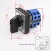 Durable 4 Terminals 380V 20A LW26-20/2 ON/OFF Rotary Cam Switch 2 Position
