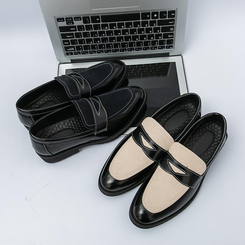 Модная уличная обувь из кожи для мужчин, слипоны, стильные повседневные мужские лоферы, мокасины, дышащая мужская обувь для вождения, ручная работа, деловые туфли