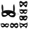 2 Pcs Party Masque Black DIY Retro Party Masque Breathable Half