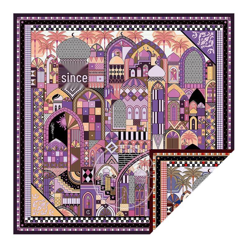 Aurora Series Double-Sided Turkish Silk Scarf