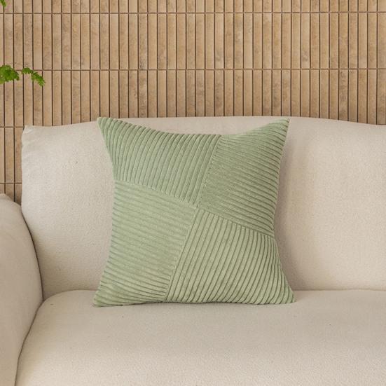 Вельветовая полосатая наволочка 18x18 дюймов, Богемная текстурированная наволочка, Лоскутная наволочка для диванной подушки для фермерского дома, дома, дивана, кровати