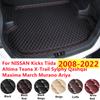 XPE кожаный высокий боковой коврик в багажник автомобиля для NISSAN Tiida Kicks Ariya Murano March Maxima Qashqai X-Trail Altima 2006-07-08-2023