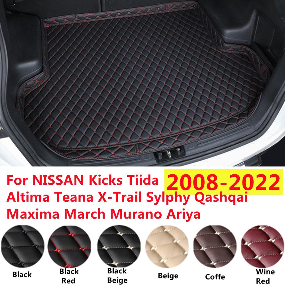 XPE кожаный высокий боковой коврик в багажник автомобиля для NISSAN Tiida Kicks Ariya Murano March Maxima Qashqai X-Trail Altima 2006-07-08-2023