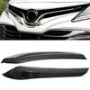 For Toyota Camry 2018-2021 Car Front Center Grill Grille Cover Trim Carbon Fiber Look