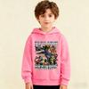 Осень Зима "Итальянский маразм" Толстовки с графическим принтом животных Модные Повседневные Теплые Спортивные С длинным рукавом Детские Мальчик Толстовки с капюшоном