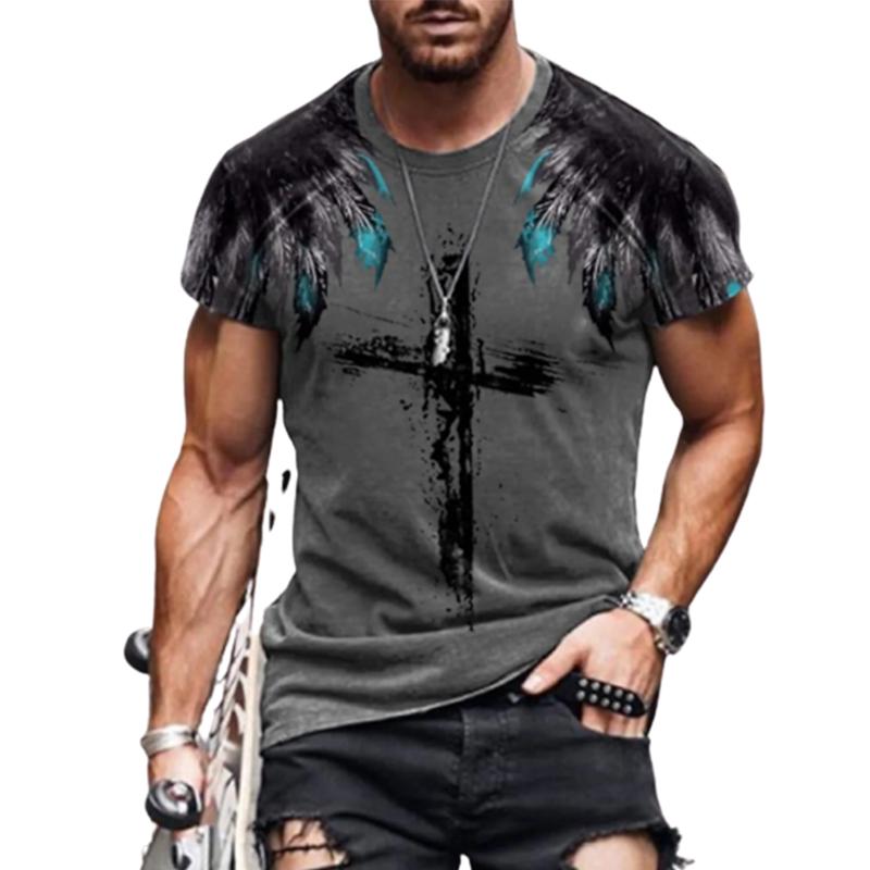 Новая летняя мужская модная футболка с индивидуальным рисунком, мужская футболка с принтом в виде сердца, топ