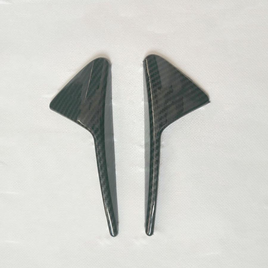 Для Model Y 3 2021 Накладка для защиты боковой камеры в стиле карбонового волокна 2 шт.