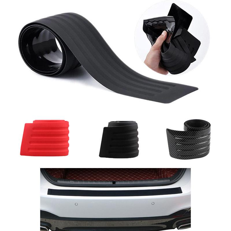 90/104 см универсальная задняя полоса багажника автомобиля, накладка на порог, защитная пластина для заднего бампера, резиновая накладка для защиты от царапин автомобиля