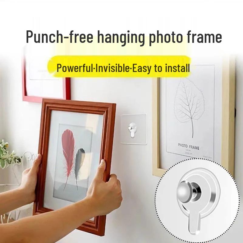 Свадебное фото Невидимый настенный крючок - Безударный Сильный клей Бесшовный гвоздь