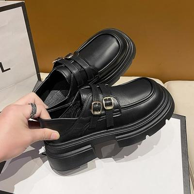 Японская черная школьная форма Jk Student Shoes Девочки Женщины Kawaii Lolita Soft Sister Туфли на платформе с круглым носком Туфли Mary Jane