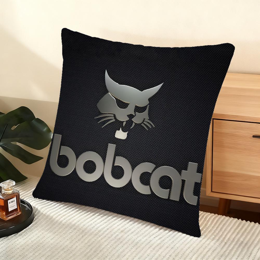 B-Bobcat Cushion Cover Soft Short Plush Pillow Cover Smooth Cozy Texture Aesthetic Cushion Case Home Decor