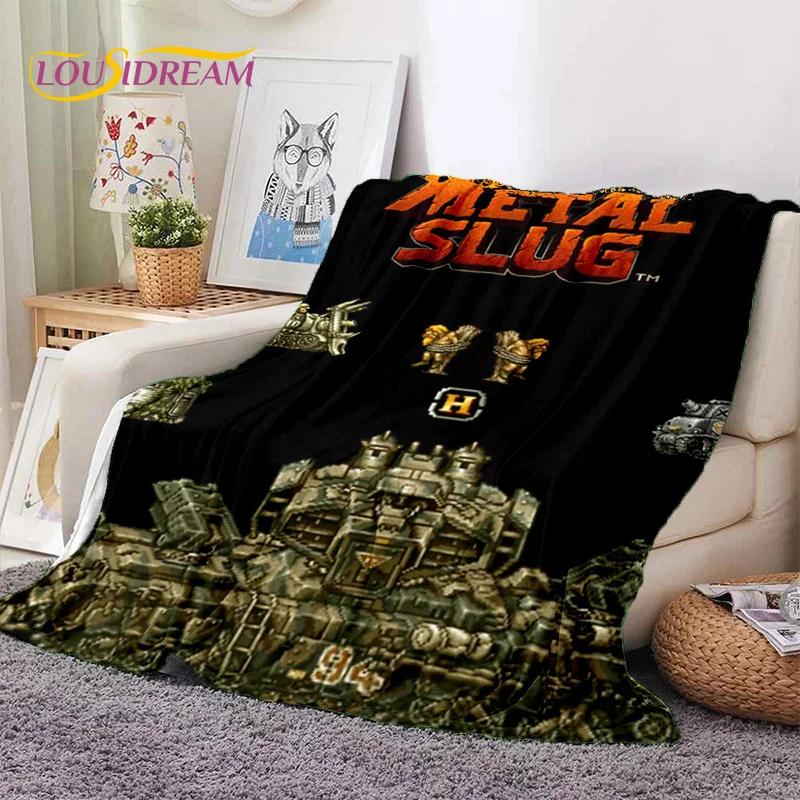 Metal Slug Classic Retro Game Cartoon Soft Flannel Blanket for Beds Bedroom Sofa Picnic,Throw Blanket for Cover Outdoor Leisure