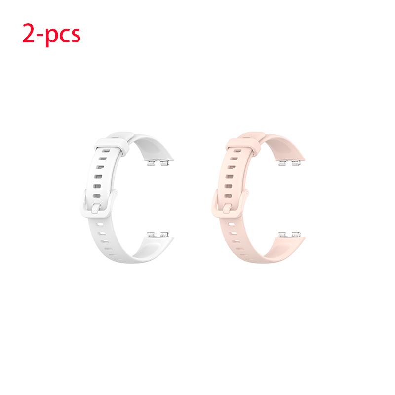 2 шт. Силиконовый ремешок для Huawei Band 8 Регулируемый спортивный ремешок для браслета Huawei 9 Ремешок для умных часов Стильный сменный ремешок