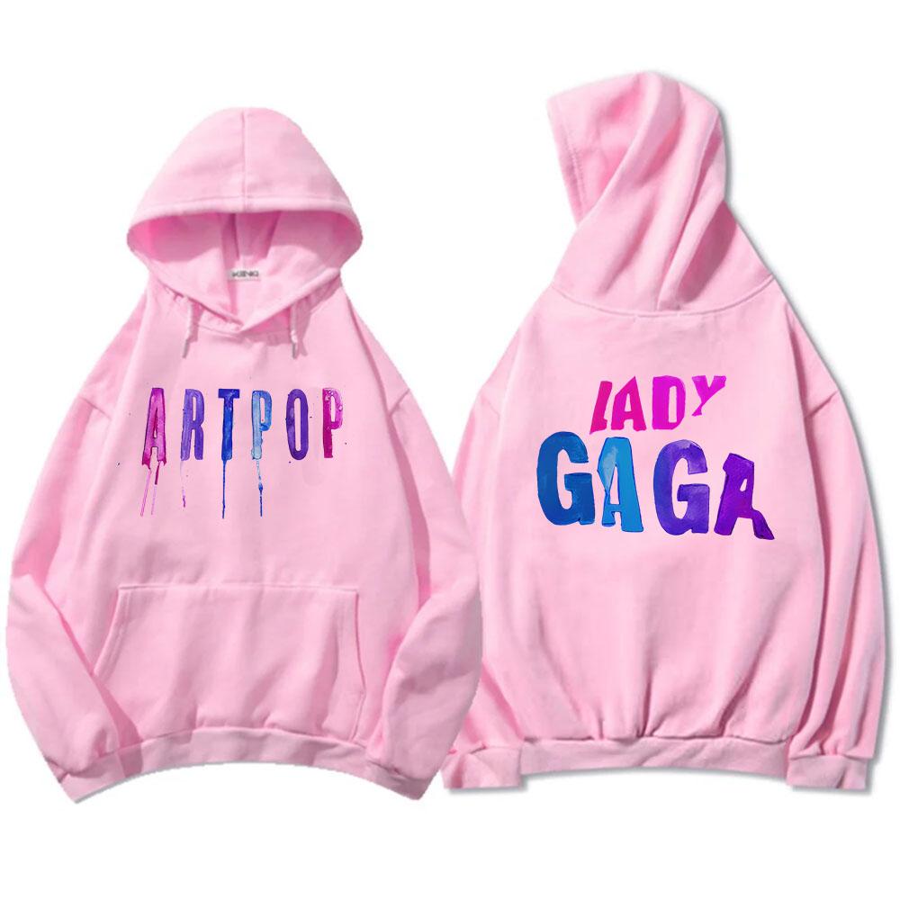 Уличная мужская одежда ARTPOP Толстовки с капюшоном Lady-Gaga Хип-хоп Зимние толстовки с капюшоном Графический принт Пуловеры Повседневная толстовка унисекс