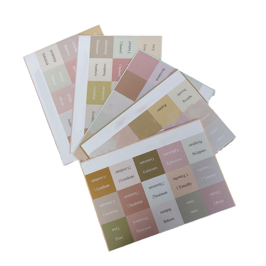 Bible Tabs Clear Large Print Tear Resistant Self Adhesive Bible Index Tabs Stickers Bible Bo