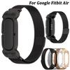 Magnetic Wristband Replacement Watchband Metal Strap for Google Fitbit Air Smart Watch Accessories