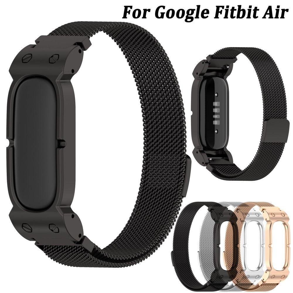 Magnetic Wristband Replacement Watchband Metal Strap for Google Fitbit Air Smart Watch Accessories
