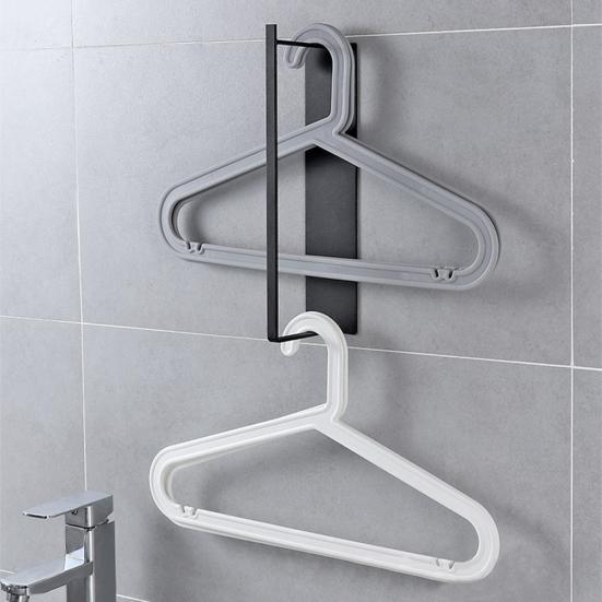 Домашняя металлическая вешалка для одежды без перфорации, стеллаж для хранения полотенец, органайзер для экономии места