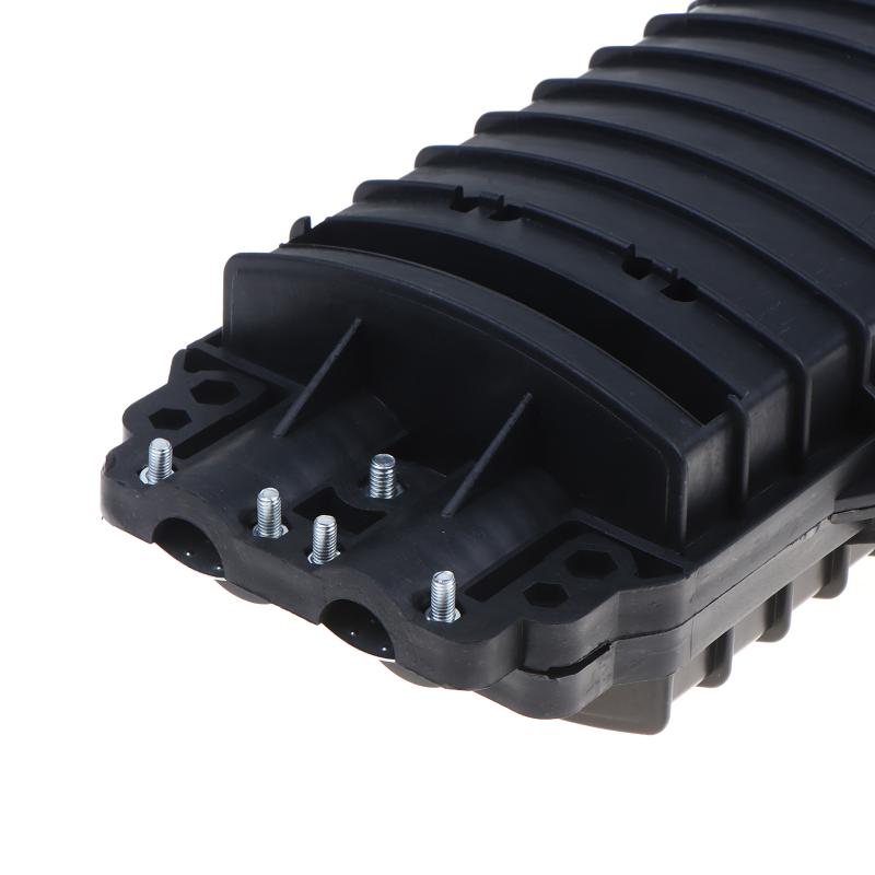 Fiber Splice Box IP65 Waterproof 12/24 Core 2 In 2 Out Fiber Optic Joint Box for Outdoor Cable Connection Protection