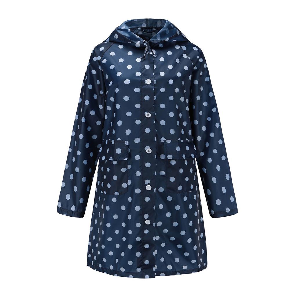 Women's Wave Rain Jacket Outdoor Waterproof Windproof Coat Outwear