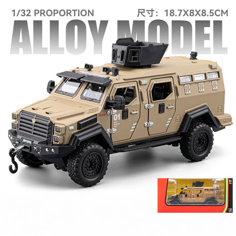 FETG4 1:32 Ford F-550 Strengthened 4*4 Off Road Special Vehicles Alloy Diecast Model Car Children's Toy Car Military Series Hobby Gift