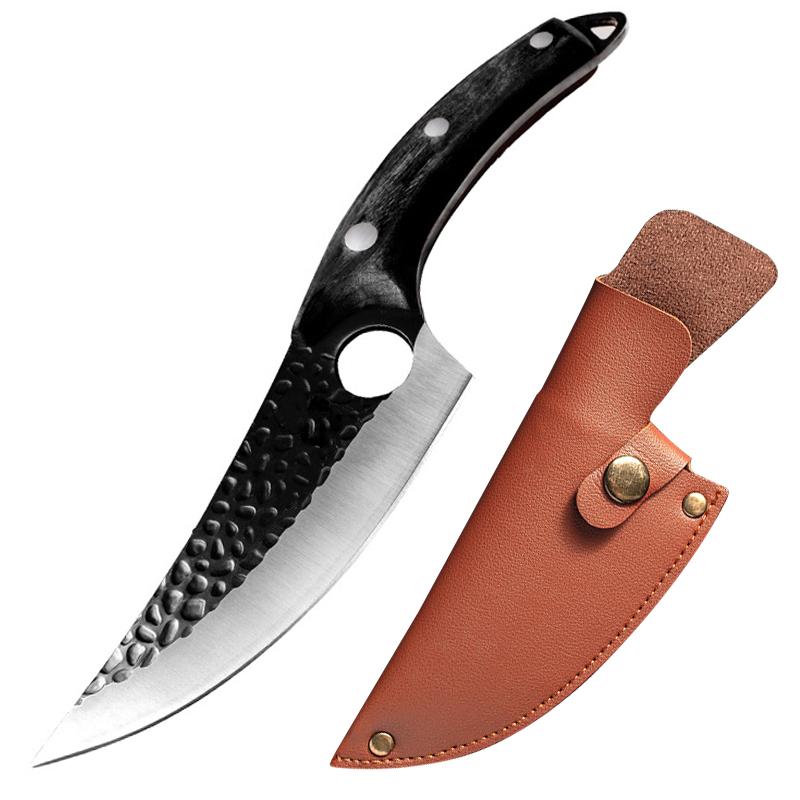 Тесак для мяса, набор охотничьих ножей, кованый нож для обвалки, сербский нож шеф-повара, кухонный нож из нержавеющей стали, нож для мясника, рыбы