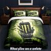 Monster Energy Design Bed Bedding Set 1 Duvet Cover + 2 Pillowcases Soft Breathable Household Bed Linens