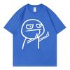 Middle Fingers Funny Meme Tshirts High Street Fashion Trend Short Sleeve T Shirts Unisex Unisex Summer Casual Loose Cotton Tshirt