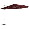 VidaXL Cantilever Garden Parasol with Steel Pole, Patio Sunshade, Sun Shelter, Terrace Parasol, Red 312312