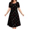 2025 New Floral Graphic Printing Ladies Dress Elegant Midi Dress Summer Dress Plus Size Women's Fashion Clothing