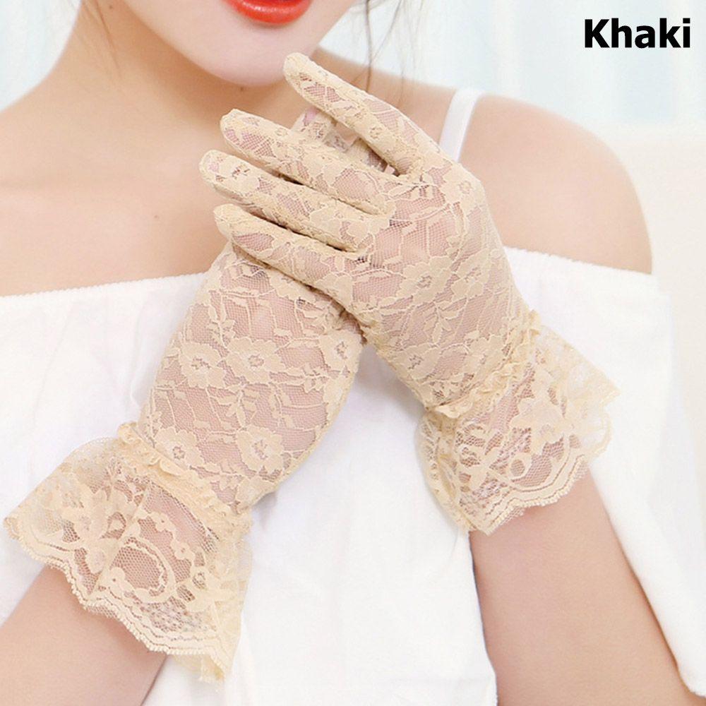 Fashion Wedding Full Finger Gloves Lace Gloves Party Dressy Gloves Driving Mittens Bride Gloves