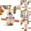 Penguin Stuffed Animal Plush Toy Backpack Keychain Soft Rabbit Fur Kids Gift