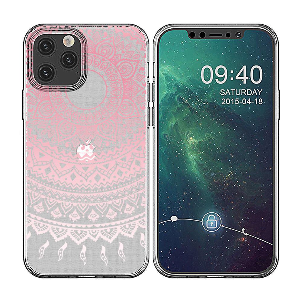 Чехол для мобильного телефона Apple 15 из прозрачного ТПУ 14PRO MAX с кружевным тиснением Soft Shell