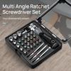 Ratchet Screwdriver Set Multi-Angle Ratchet Handle Magnetic Screw Driver Bits with Sleeve Multifunctional Precision Repair Tool