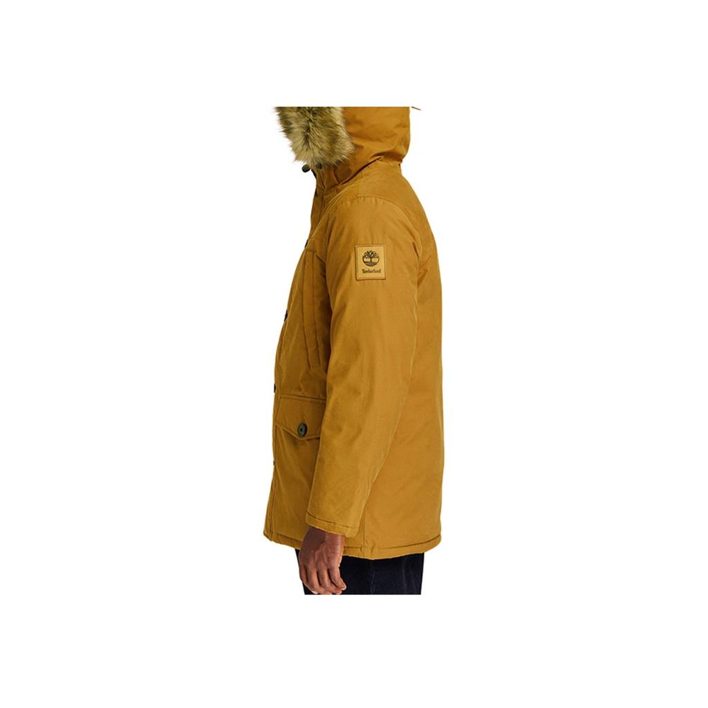 Timberland Теплая хлопковая куртка с меховым воротником, мужская куртка пшеничного цвета A2ETY-P47