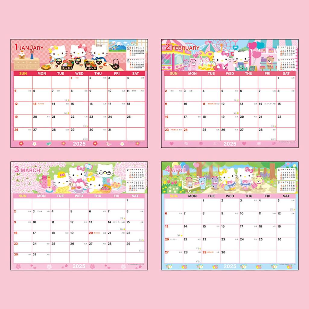 Календарь Sanrio Sheet 2025 Hello Kitty настольный 451461