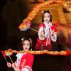 Dragon Lantern DIY Kit Chinese New Year Spring Festival LED Light Paper Craft Luminous Dragon Ribbon Dance Lantern Party Decoration