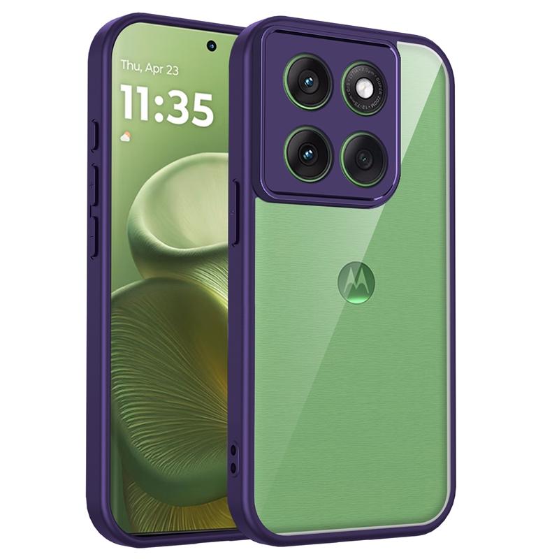 Прозрачный силиконовый чехол для Motorola Moto G86 G56 G96 G85 G75 G55 G35 G15 Power G05 Задняя панель из ПК Бампер из ТПУ Противоударный чехол для телефона