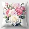 Flowers, Butterflies, Birds Throw Pillow Covers With Digital Printing Of Short Plush Fabric Car-Shaped Sofa Cushion Home Decor