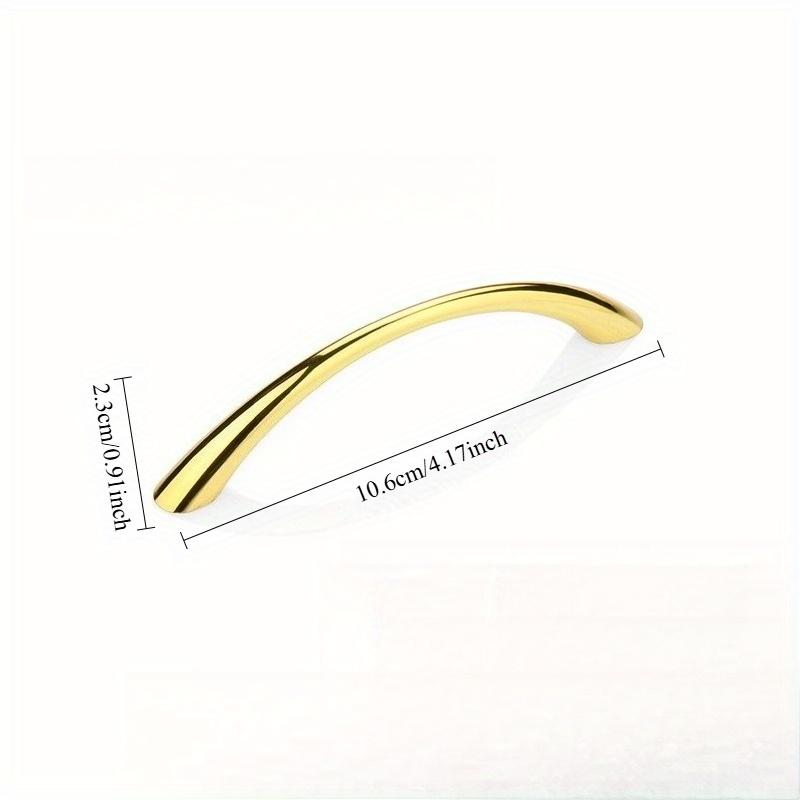 4 шт./компл. Изогнутые ручки Ручки-скобы для шкафа, Ручки для ящиков, Цинковый сплав, Ручка для дверцы шкафа, Мебельная фурнитура, Домашняя фурнитура