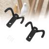 6 Pcs Double Prong Hook Wall Mounted Zinc Alloy Heavy Duty Dual Prong Hook for Coat Robe Scarf Towel